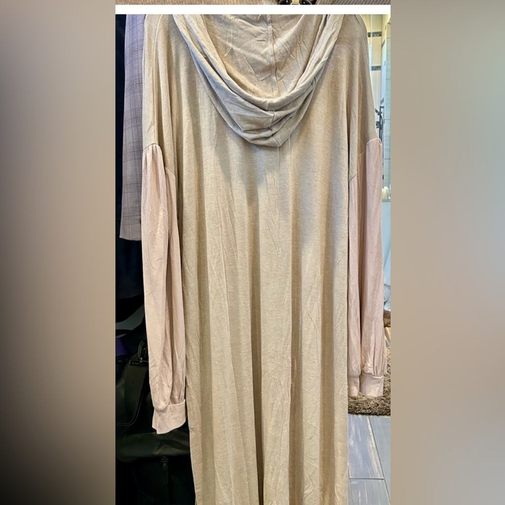 POL Mocha Hooded Dress with Zipper - Picture 5 of 5